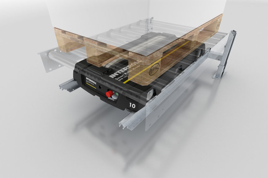 Nieuwe Smart Pallet Mover van Interroll zorgt voor prestatieverbetering van de productielogistiek